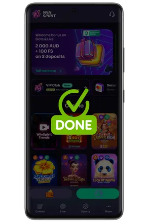 WinSpirit casino login Australia successful access