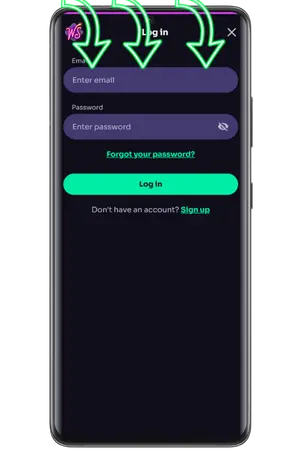 Win Spirit casino login credentials entry