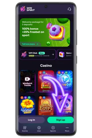 WinSpirit casino bonus registration start