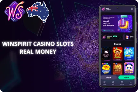 WinSpirit casino slots real money mobile app interface Australia